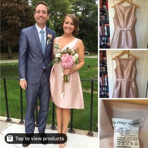 Alfred Sung Blush Bridesmaid's Dress
